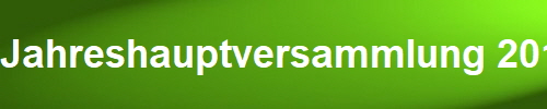 Jahreshauptversammlung 2017