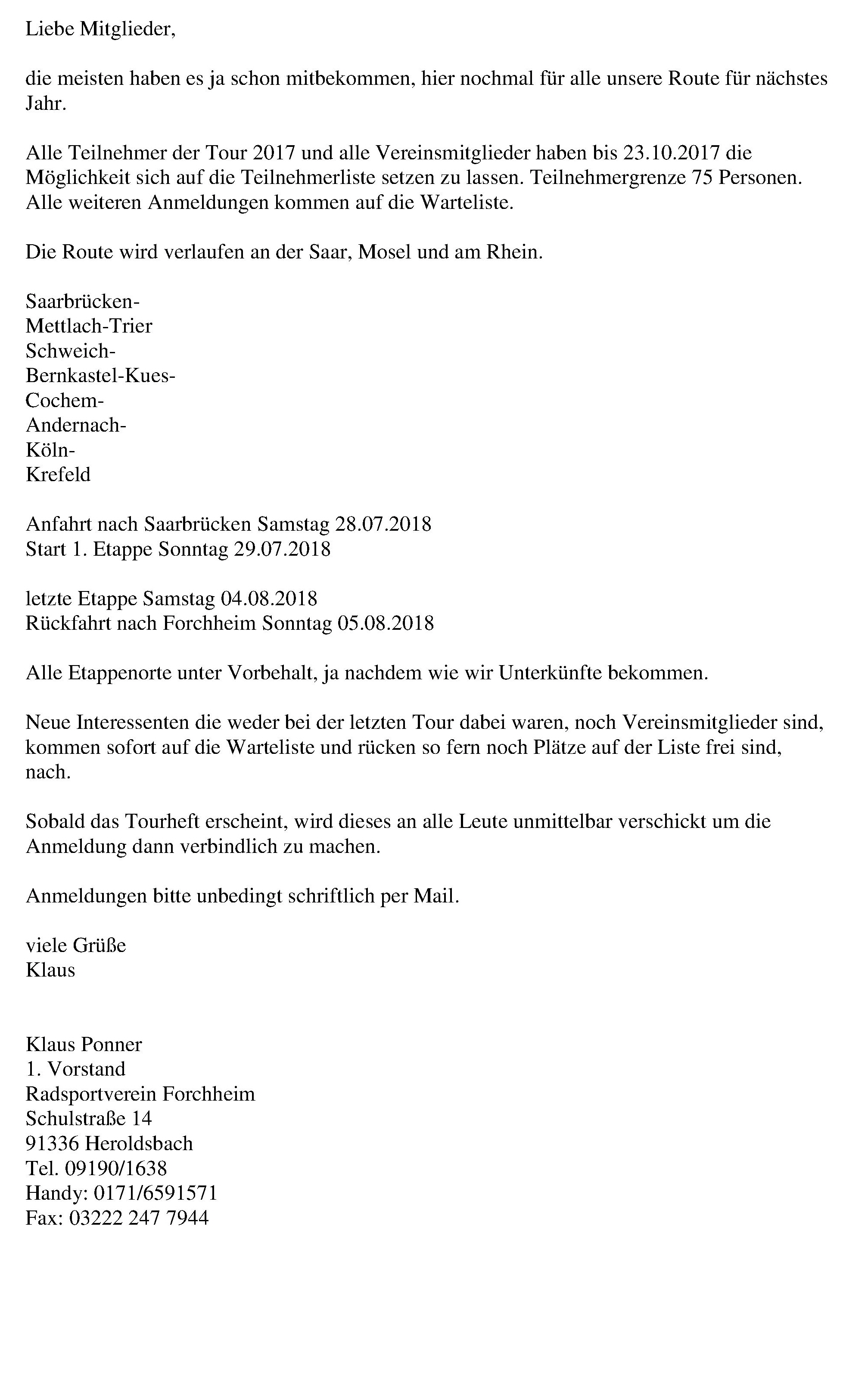 Ankndigung 1